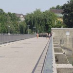 At the riverside and at some bridges