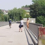 At the riverside and at some bridges