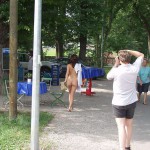 At the riverside and at some bridges