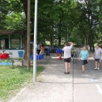 At the riverside and at some bridges