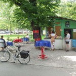 At the riverside and at some bridges