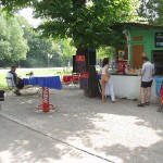 At the riverside and at some bridges