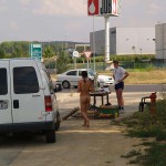 Warm up at a fruit kiosk