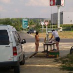 Warm up at a fruit kiosk