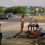 Warm up at a fruit kiosk