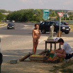 Warm up at a fruit kiosk