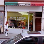 Cleaning the showroom windows