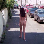 In the middle of a well frequented street