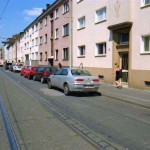 In the middle of a well frequented street