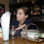 At her work place Serving in the nude