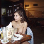 At her work place Serving in the nude