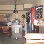 At her work place Serving in the nude