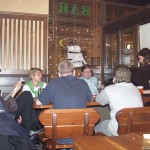 At her work place Serving in the nude