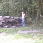 In a forest and a village