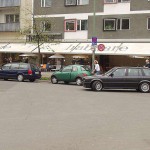 At a small park in the middle of the city