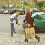 At a small park in the middle of the city