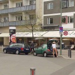 At a small park in the middle of the city