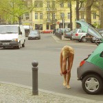 At a small park in the middle of the city