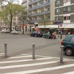 At a small park in the middle of the city