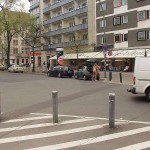 At a small park in the middle of the city