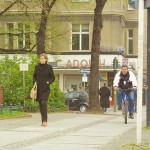 At a small park in the middle of the city