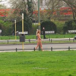 At a small park in the middle of the city