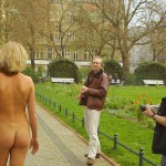 At a small park in the middle of the city