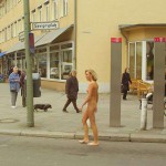 At a small park in the middle of the city