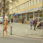 At a small park in the middle of the city