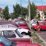 In a residential area