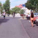 In a residential area