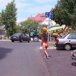 In a residential area