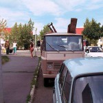 In a residential area