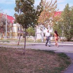 In a residential area