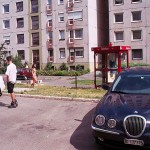 In a residential area