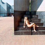 On a central square right next to the cathedral