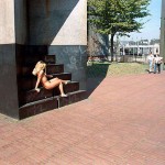 On a central square right next to the cathedral