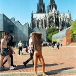 On a central square right next to the cathedral