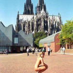 On a central square right next to the cathedral