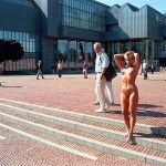 On a central square right next to the cathedral