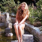 In a botanical garden and the park