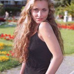 In a botanical garden and the park