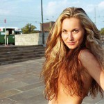 At one end of a railway bridge