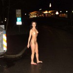 In the snow within a hiking area