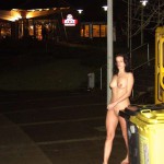 In the snow within a hiking area