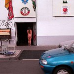 On the street and in a beverage shop