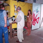 On the street and in a beverage shop