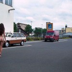 On the street and in a beverage shop