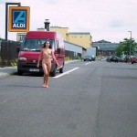 On the street and in a beverage shop