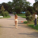 In a park joining a brief game of boccia